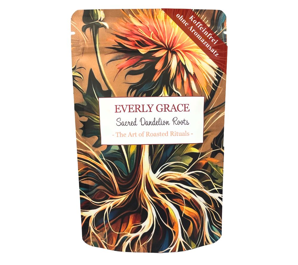 Everly Grace Roasted Rituals – Sacred Dandelion Roots 🌱 Kaffeealternative 🌱 100 % Natur – vegan, koffeinfrei 🌱 erdig, wärmend & sanft bitter🌱Jetzt bestellen!