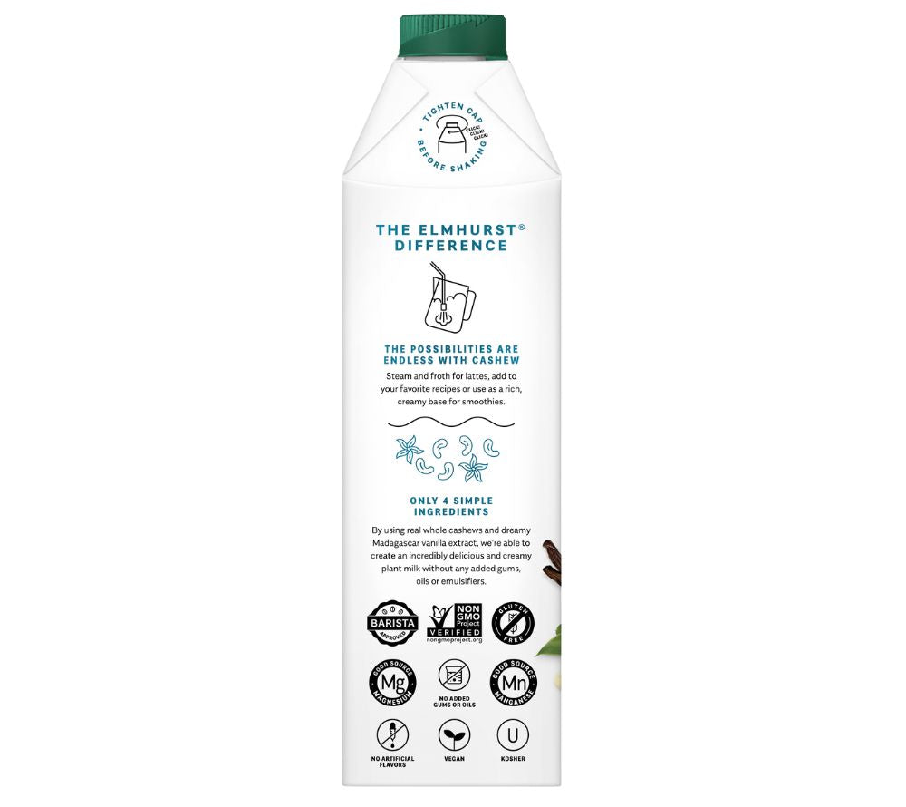 Cashew Unsweetened Vanilla Milk von Elmhurst