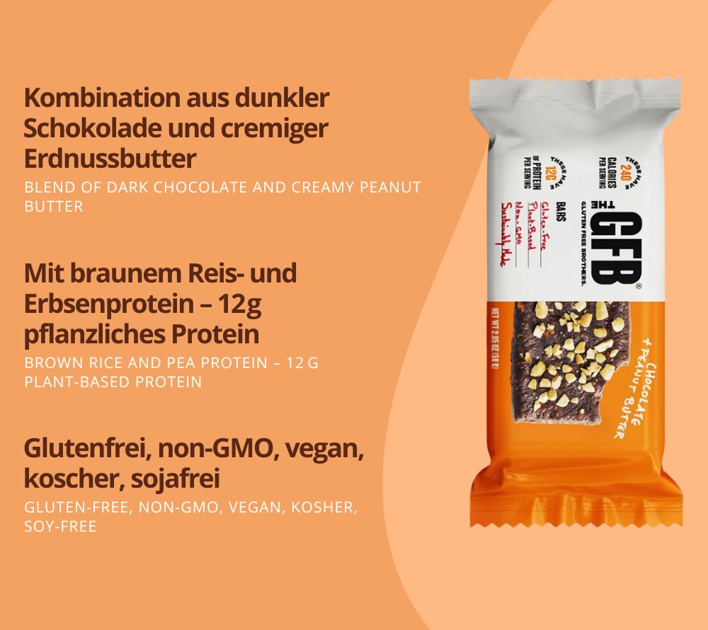 Variety Pack Bars – 12 vegane Proteinriegel mit Peanut Butter & Chocolate Peanut Butter. Glutenfrei & non-GMO. Jetzt kaufen bei Madevegan.