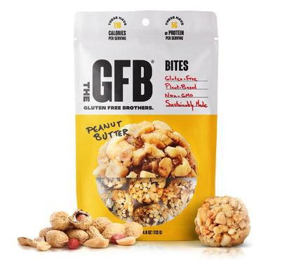 Peanut Butter Bites – vegane Protein-Snacks mit cremiger Erdnussbutter. Glutenfrei, non-GMO & natürlich lecker. Jetzt kaufen bei Madevegan.