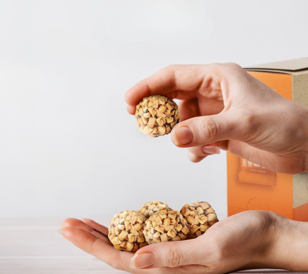 Variety Pack 6 Bags Bites (2 each Coc Cashew, Dark Choc PB, PB) von GFB The Gluten Free Brothers