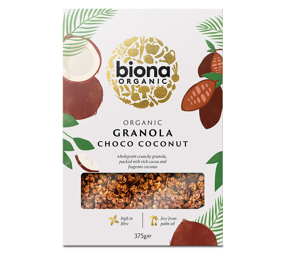 Crunchy Granola mit Schoko und Kokosnuss von Biona Organic