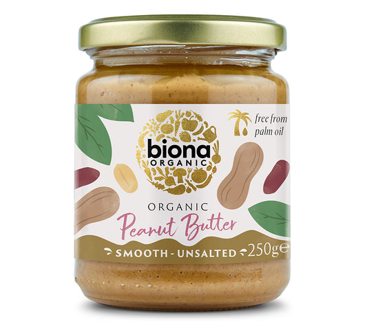 Peanut Butter Smooth ohne Salz von Biona 250g