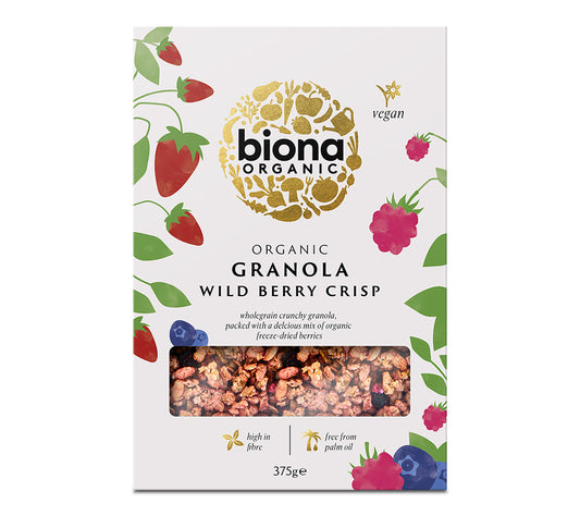 Crispy Granola mit Waldbeeren von Biona Organic