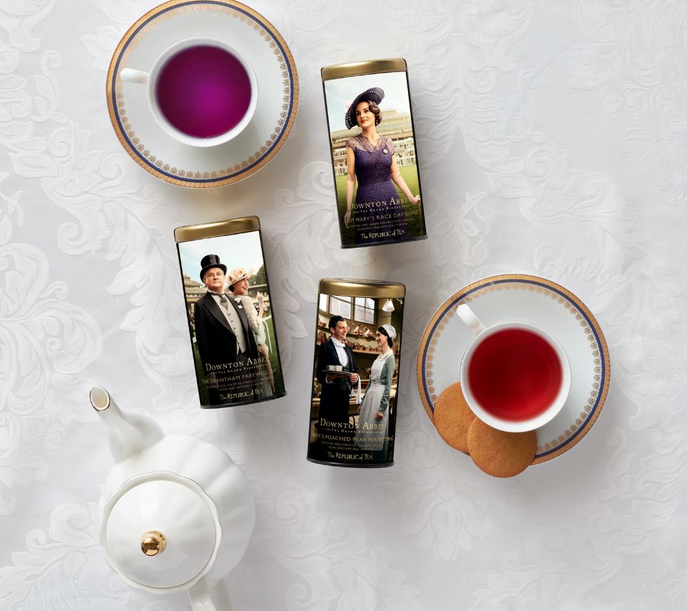 Downton Abbey Grantham Farewell Cup Black Tea – Premium-Schwarztee mit Zitrus, Gurke & Ingwer. Vegan, glutenfrei, edler Genuss für Tee-Liebhaber und besondere Momente.
