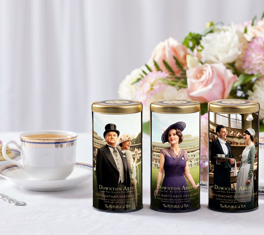 Downton Abbey Grantham Farewell Cup Black Tea – Premium-Schwarztee mit Zitrus, Gurke & Ingwer. Vegan, glutenfrei, edler Genuss für Tee-Liebhaber und besondere Momente.