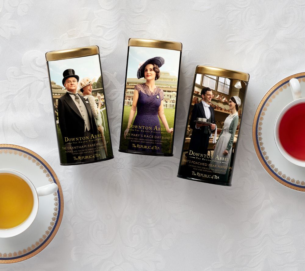Downton Abbey Grantham Farewell Cup Black Tea – Premium-Schwarztee mit Zitrus, Gurke & Ingwer. Vegan, glutenfrei, edler Genuss für Tee-Liebhaber und besondere Momente.