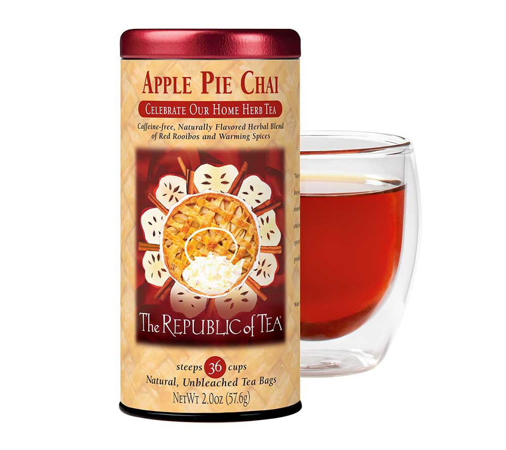 Apple Pie Chai Herbal Tea von The Republic of Tea kaufen 🍂 Genussvoller Herbst 🍂 fruchtiger Geschmack nach Apfel und Zimt 🍂 Jetzt probieren
