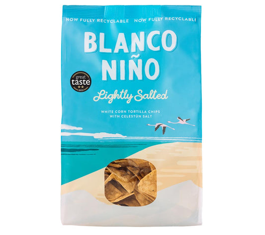 Tortilla Chips Lightly Salted Chips von Blanco Niño entdecken | 100 % vegan & glutenfrei | nach aztekischer Methode hergestellt | EU-weiter Versand