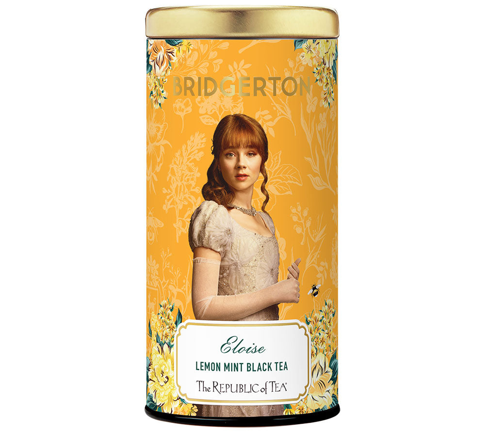 Bridgerton Eloise Lemon Mint Black Tea von The Republic of Tea kaufen | erfrischend-belebend,Schwarztee mit Minze | Ideales Geschenk zur TV-Serie