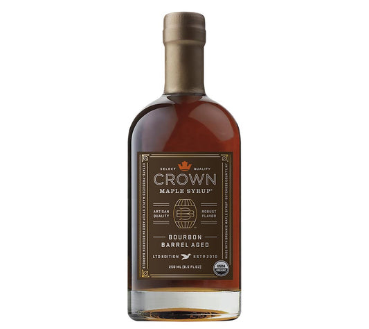 Bourbon Barrel Aged Maple Syrup from Crown Maple