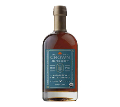Crown Maple Vanilla Infused Ahornsirup kaufen ☆ Bio-Qualität mit Vanille ☆ Für Pancakes, Waffeln und Desserts ☆ Mehr Sorten ☆ Jetzt probieren!