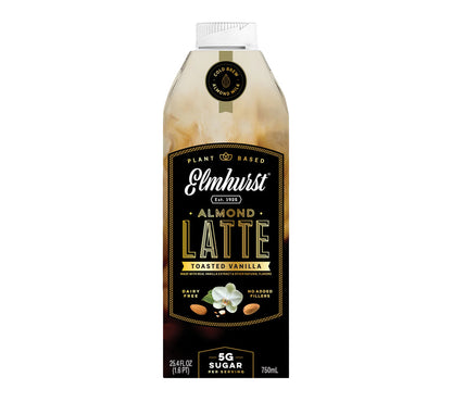 Toasted Vanilla Almond Latte von Elmhurst | Cold Brew trifft Mandelmilch & Vanille | 100% pflanzlich, natürlich | unwiderstehlich! | Jetzt entdecken!