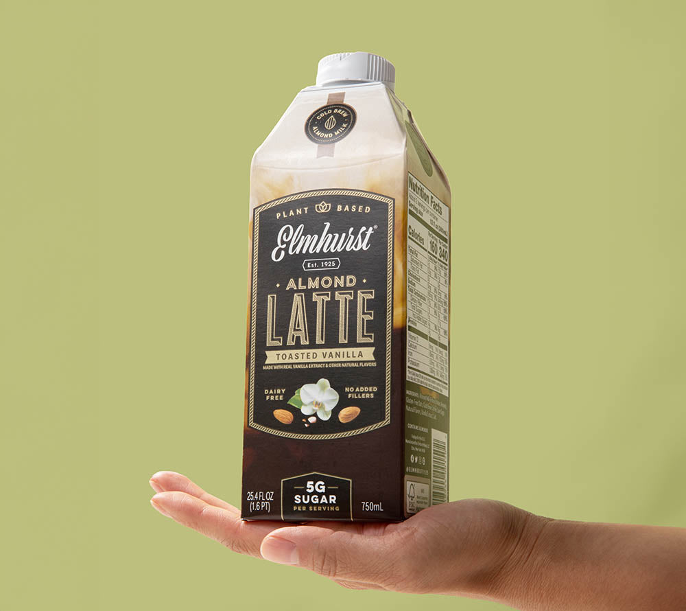 Toasted Vanilla Almond Latte von Elmhurst (750 ml)