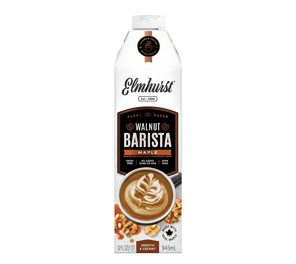 Maple Walnut Barista Edition von Elmhurst | Entdecke die Perfektion pflanzlicher Milch aus Walnüssen mit natürlicher Ahornsirup-Note | nachhaltig & lecker! ☕