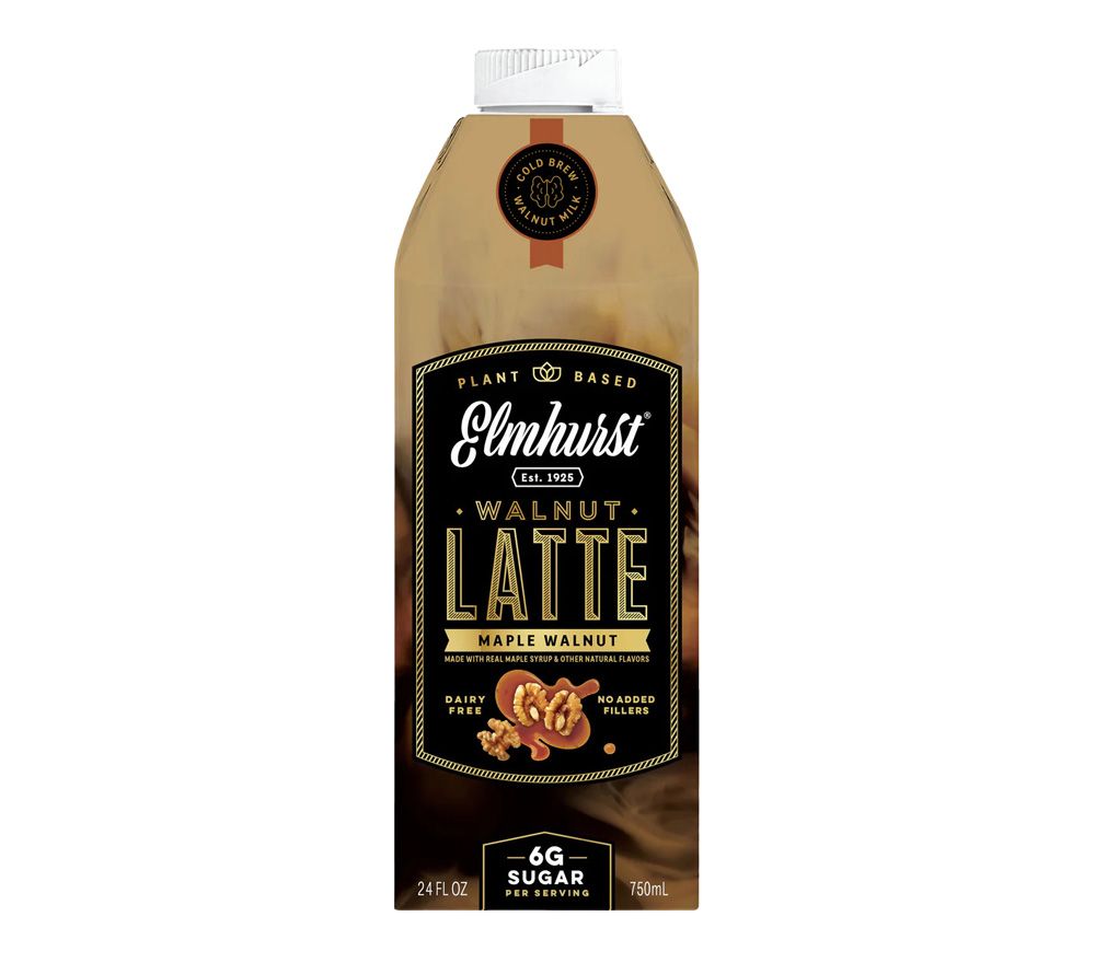 Maple Walnut Latte von Elmhurst | Der cremige Genuss aus Walnussmilch, Ahornsirup und Cold Brew | 100% pflanzlich | nur 6g Zucker | Dein neuer Lieblings-Latte!☕