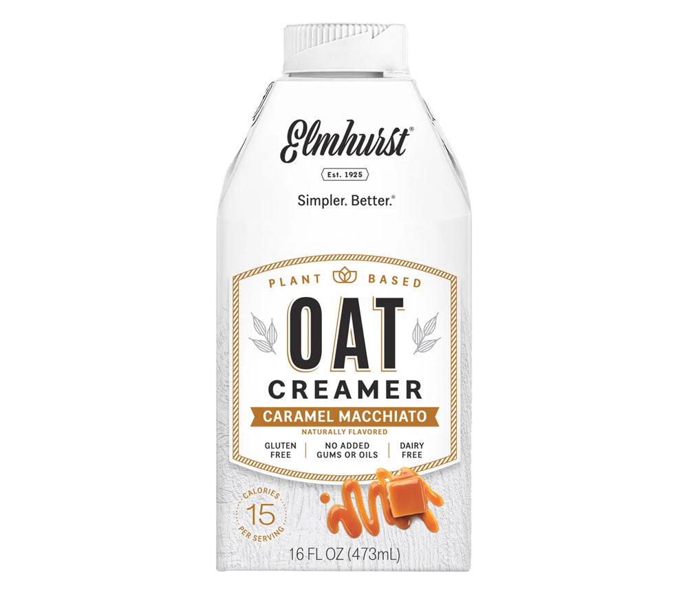 Caramel Macchiato Oat Creamer von Elmhurst | Verfeinere deinen Kaffee | perfekte Balance aus Hafermilch & Karamell | Natürlich & unwiderstehlich ☕