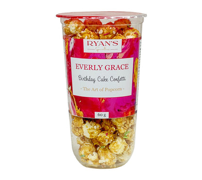 Veganes Popcorn ♥ aus rein pflanzlichen Zutaten ♥ Popcorn mit Zuckerstreuseln ♥ Birthday Cake Popcorn ♥ Jetzt probieren!