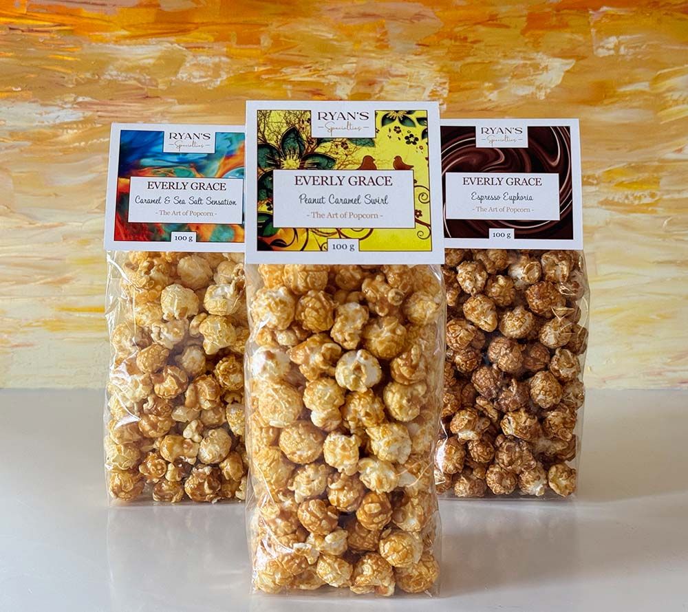 Everly Grace Peanut Caramel Swirl kaufen | Popcorn mit buttrigem Karamell & Erdnussbutter | Hergestellt mit natürlichen Zutaten | Perfekt für jeden Snack-Moment