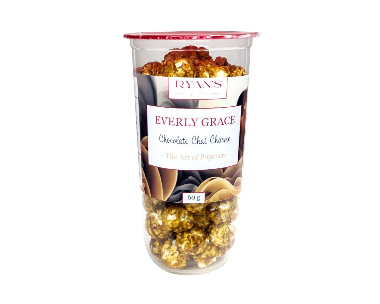 Popcorn Chocolate Chai Charme Bag 100 g von Everly Grace kaufen | feinstes Schokoladenextrakt und Chai-Gewürze | Perfekt für das Heimkino | EU-weiter Versand