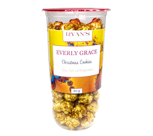 Everly Grace Christmas Cookies Popcorn kaufen | Süßes Karamell & würzige Spekulatius-Aromen | Perfekt für festliche Anlässe oder als Jahreszeit-Snack | 100 % natürlich & vegan