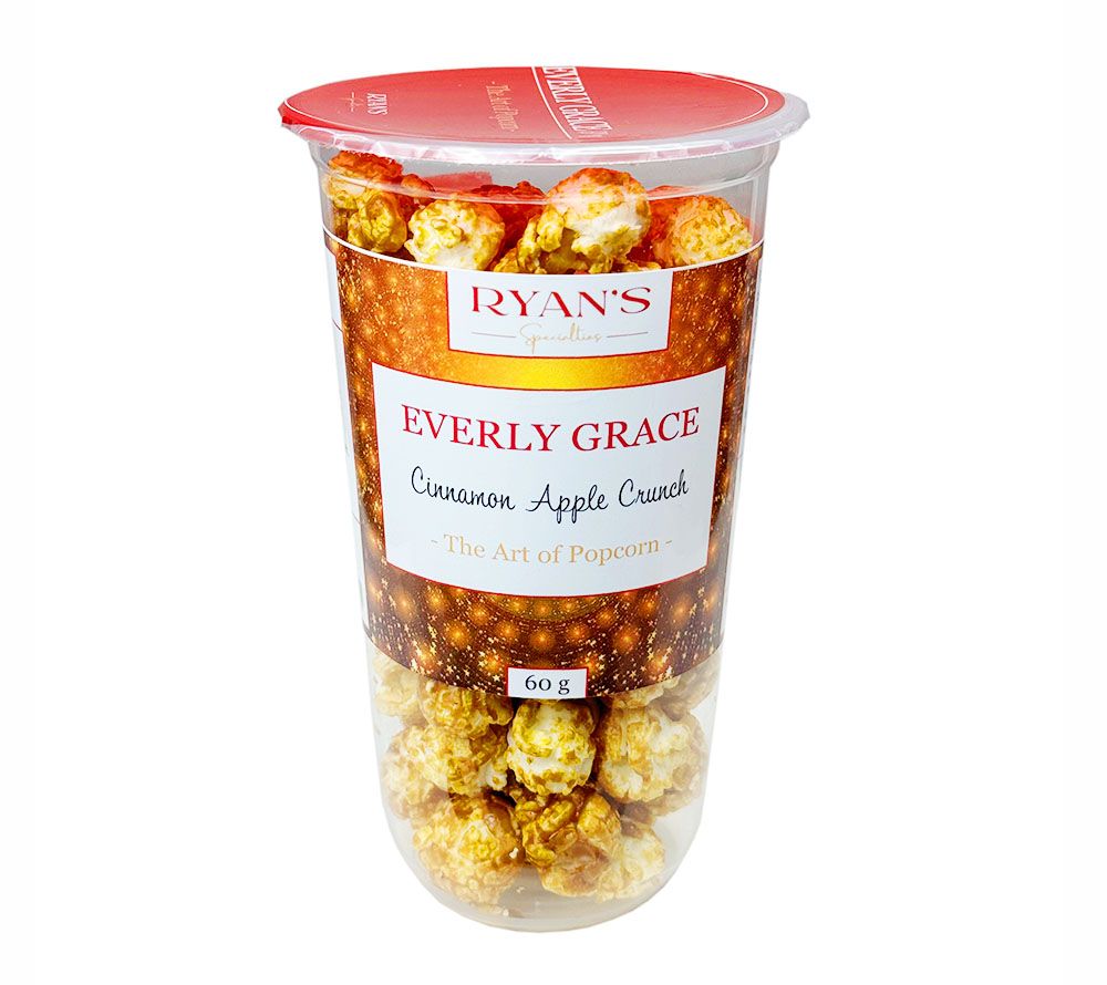 Everly Grace Popcorn Cinnamon Apple Crunch kaufen 🍎 Süßes Karamell, fruchtige Äpfel & Zimt 🍎 100 % natürlich & vegan 🍎 Perfekt für festliche Snacks