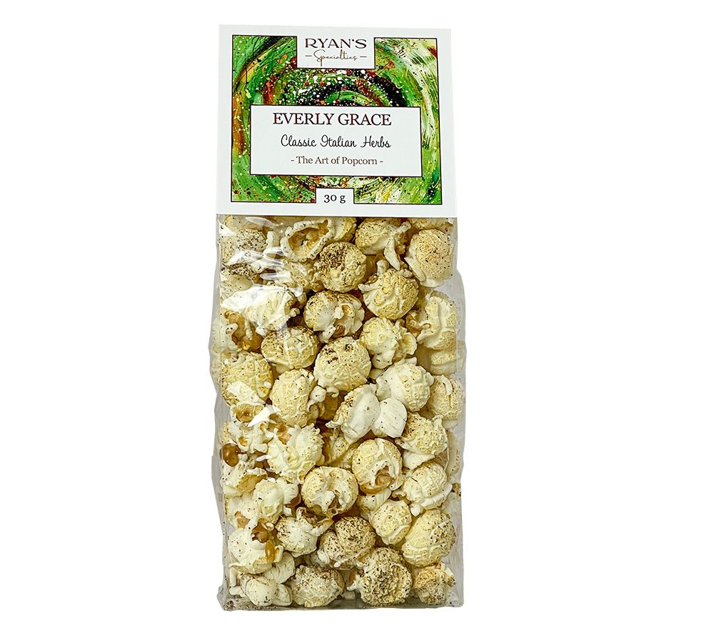 Aromatisches Gourmet-Popcorn Classic Italian Herbs von Everly Grace ☆ mit italienischen Kräutern ☆ hohe Qualität ☆ 100 % vegan ☆ Jetzt probieren!