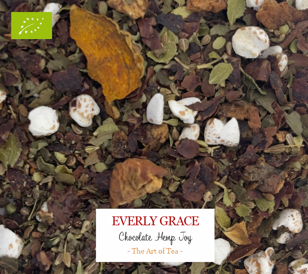 Chocolate Hemp Joy Tea von Everly Grace kaufen🌟Deine sinnliche Auszeit in einer Tasse🌟natürliche Zutaten🌟Schokolade, Hanf und Gewürze