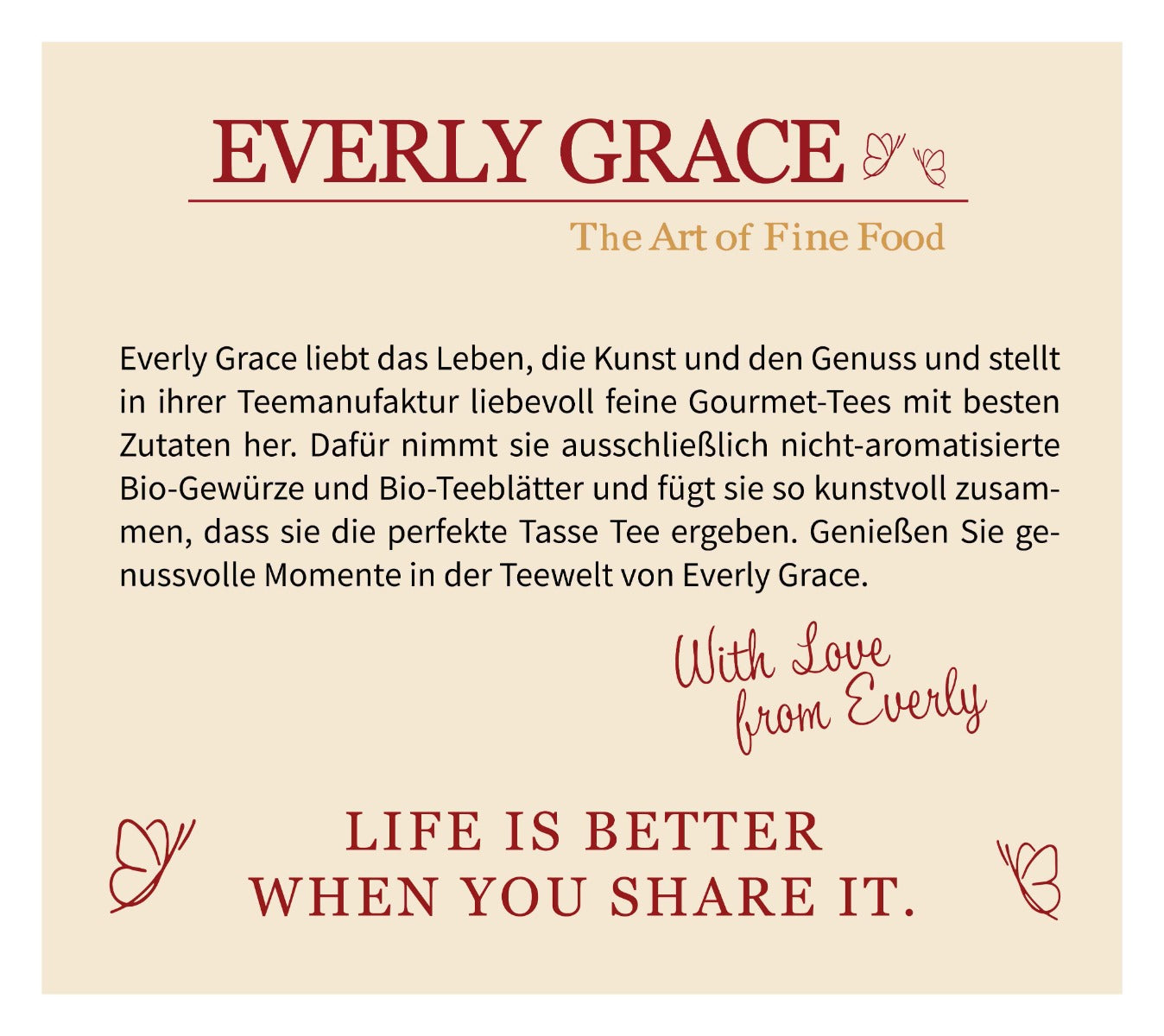 Wonderful Winter Whim Tea von Everly Grace kaufen | Dein Cozy Winter Moment ❄️ Wärmende Bio-Tee-Kreation | Feinster Schwarztee mit winterlichen Gewürzen