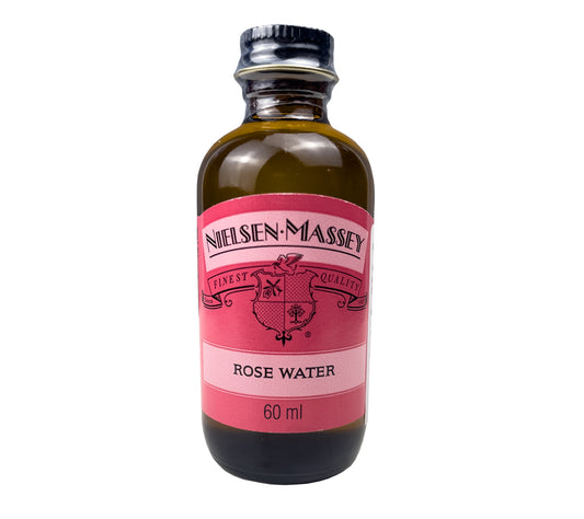 Rosenwasser von Nielsen Massey kaufen | Duftendes Destillat aus Rosenblättern für blumige Aromen | Ideal für Desserts, Getränke und Cocktails