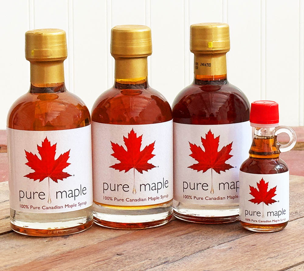 Pure Maple Ahornsirup aus Kanada kaufen | ohne Zusatzstoffe, echter kanadischer Ahornsirup | Perfekte Ergänzung für Desserts und Pancakes