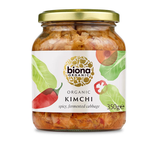 Kimchi von Biona kaufen | bio-zertifizierte Zutaten, frei von künstlichen Zusatzstoffen | Perfekt als Beilage beim Grillen oder in Wraps | EU-weiter Versand