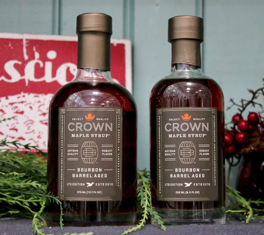 Bourbon Barrel Aged Maple Syrup from Crown Maple