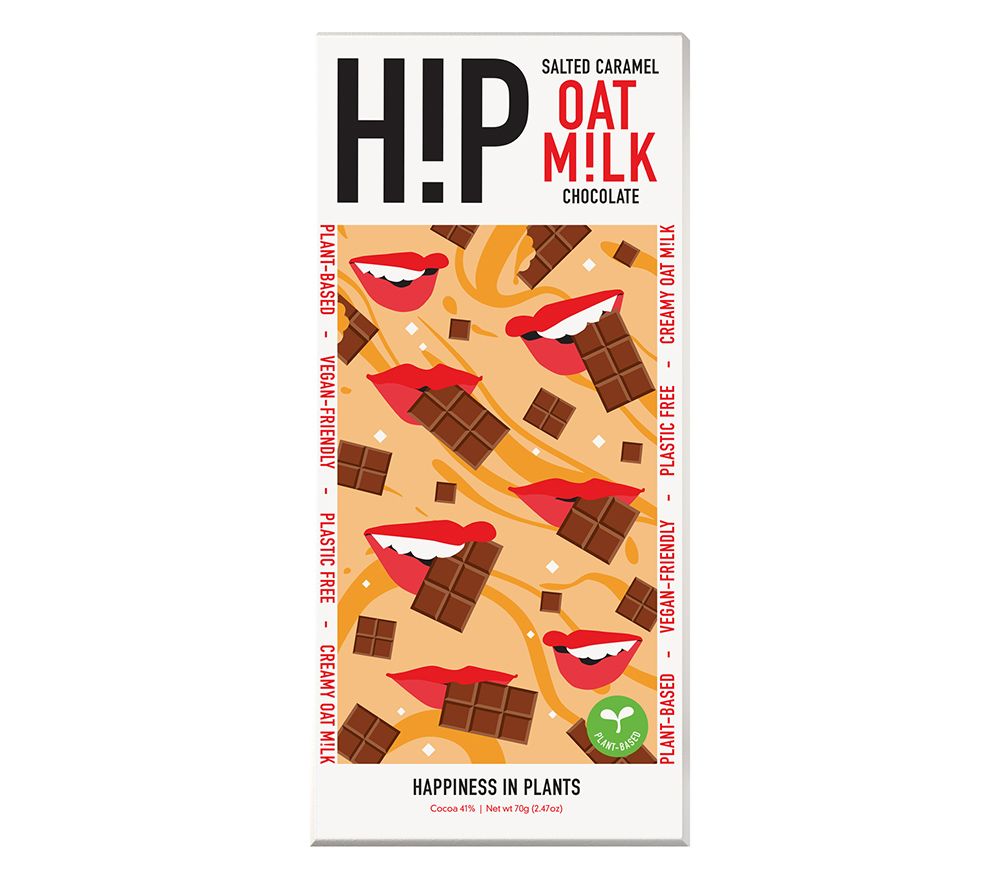 Vegan chocolate Salted Caramel from H!P Oat Milk Chocolate