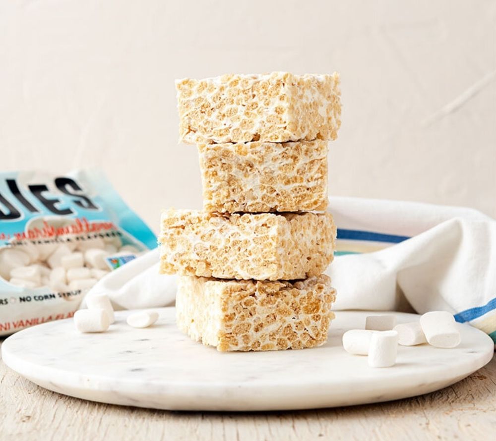 Reis Crispies mit Dandies veganen Mini-Marshmallows