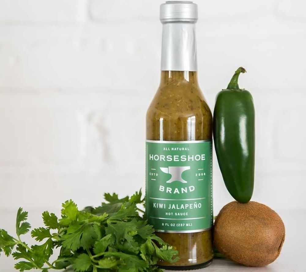 Kiwi Jalapeno Grillsauce von Horseshoe Brand mit Zutaten