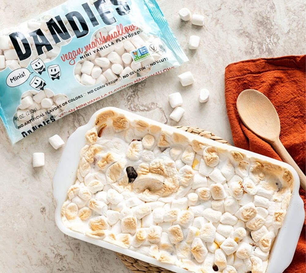 Vegan mini marshmallows (vanilla) from Dandies